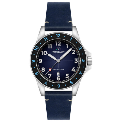 Front view of Dominatore Del Mare Bandiera Men's Quartz Watch DD-8020-08