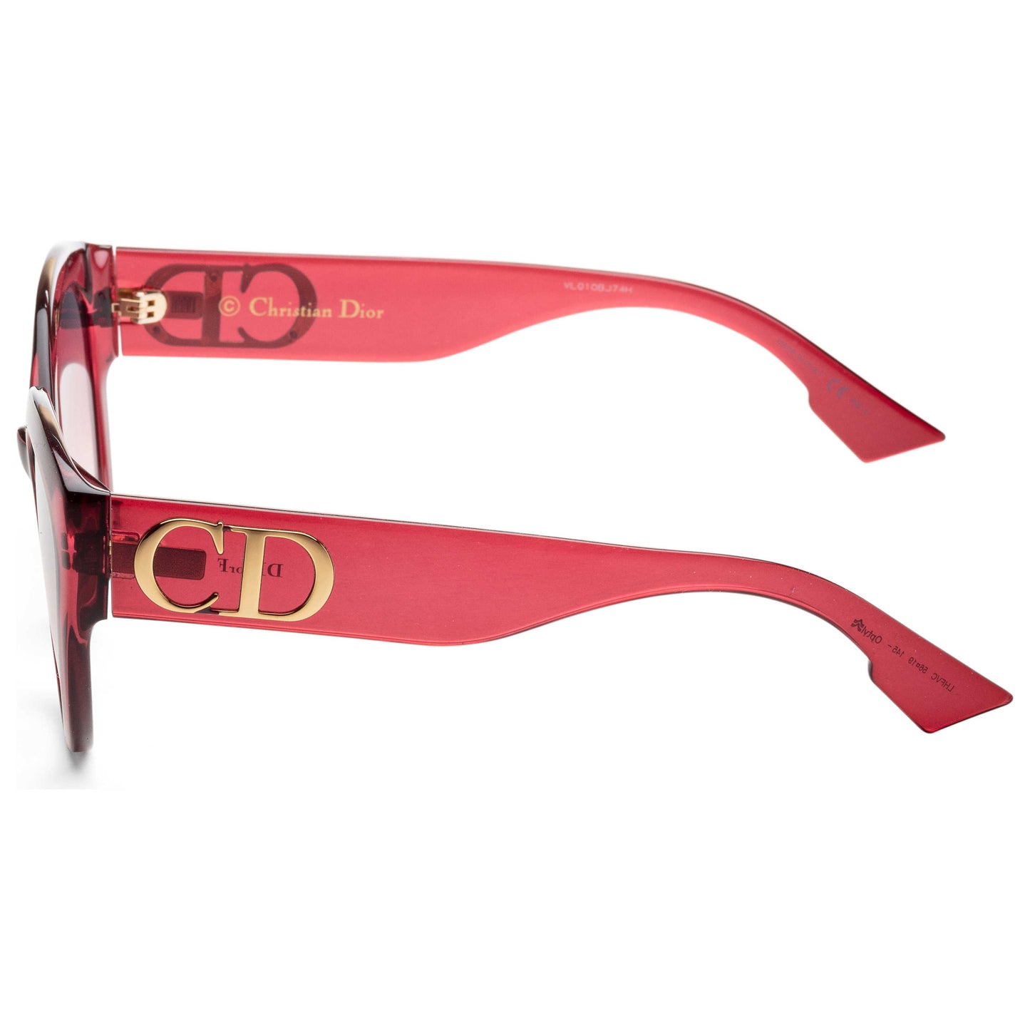 Left view of Christian Dior DDior Women's Sunglasses DDIORFS-0LHF-56-19