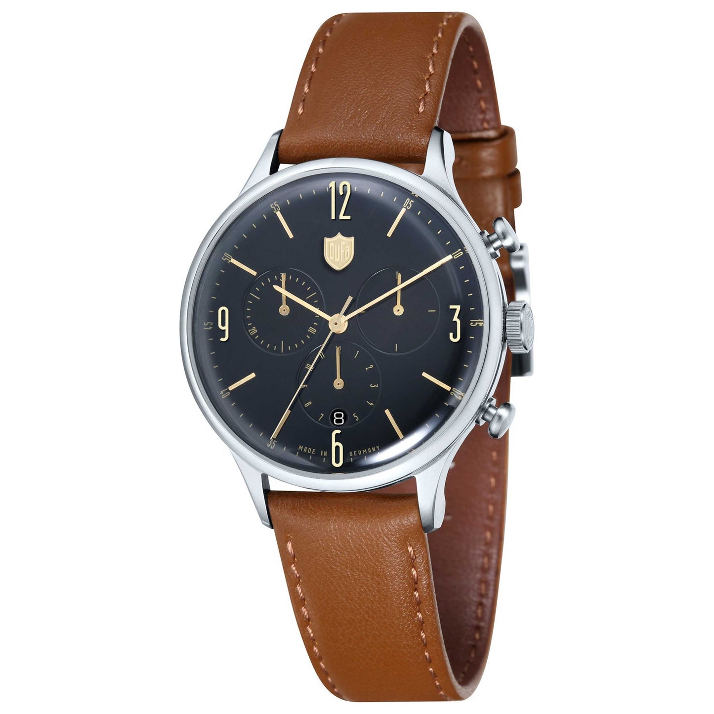 Front view of DuFa Van Der Rohe Men's Quartz Watch DF-9002-02