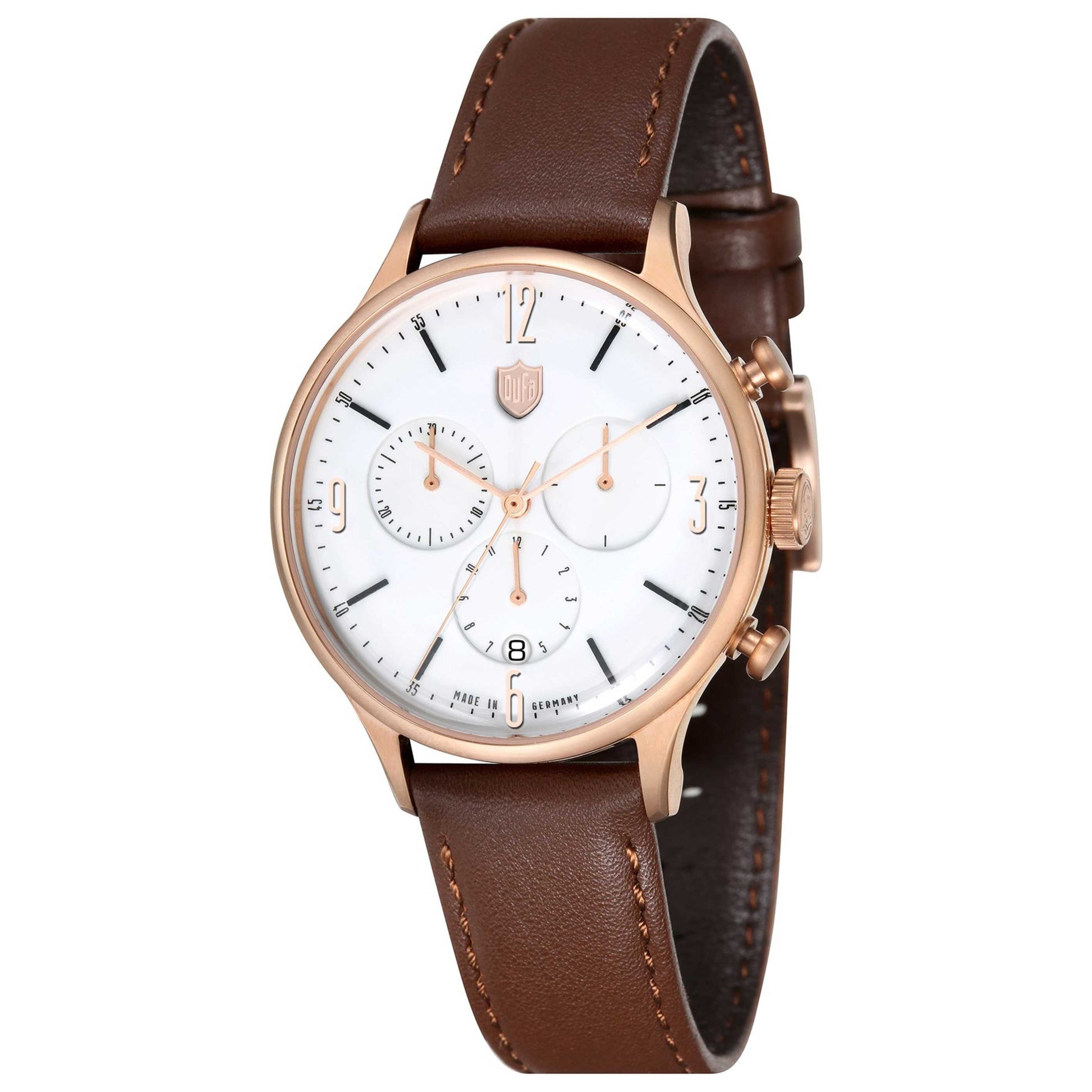 Front view of DuFa Van Der Rohe Men's Quartz Watch DF-9002-05