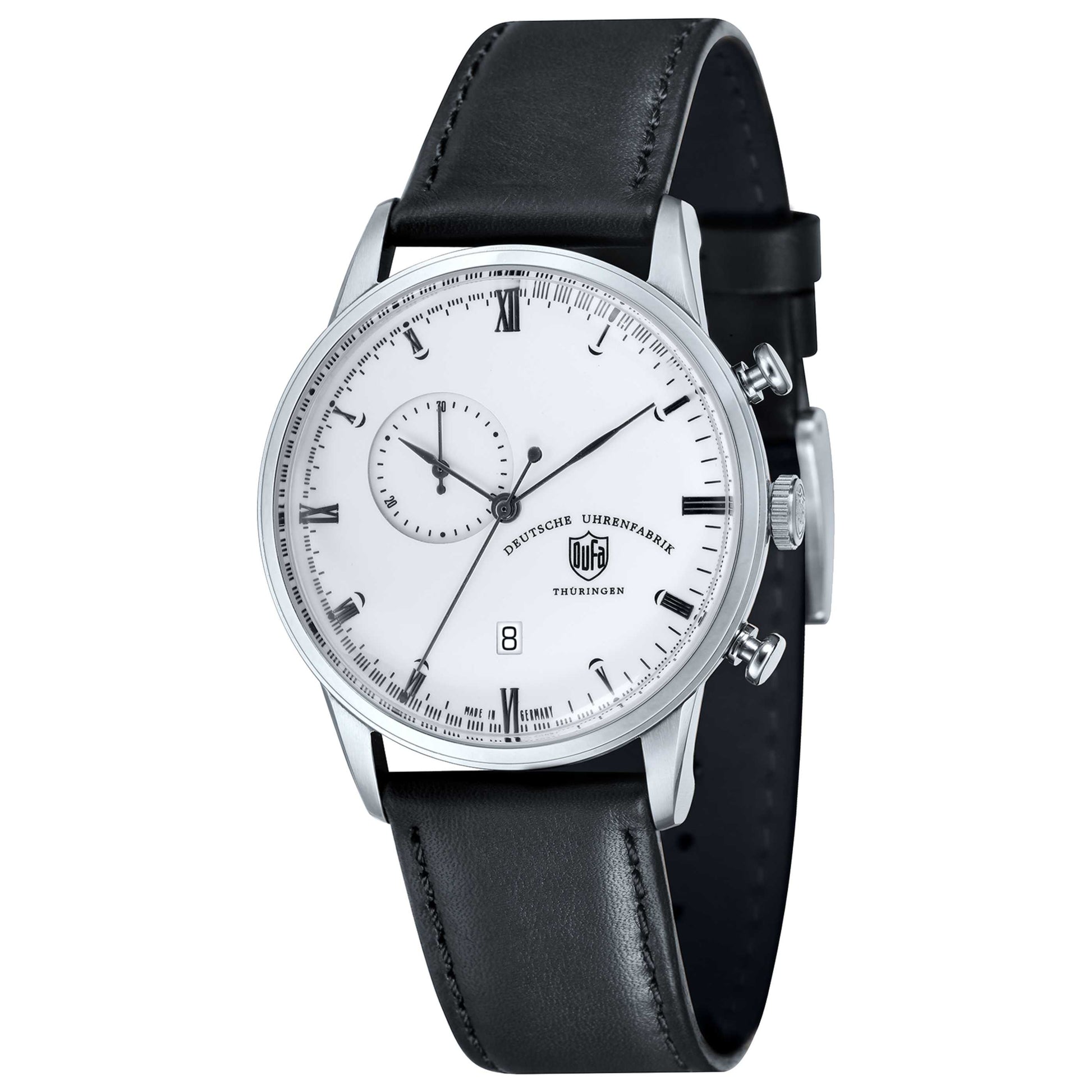 Front view of DuFa Weimar Men's Quartz Watch DF-9007-02