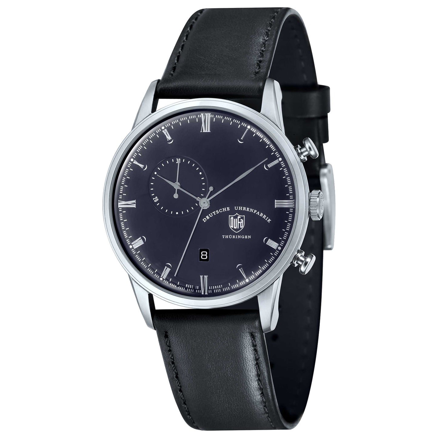 Front view of DuFa Weimar Men's Quartz Watch DF-9007-03