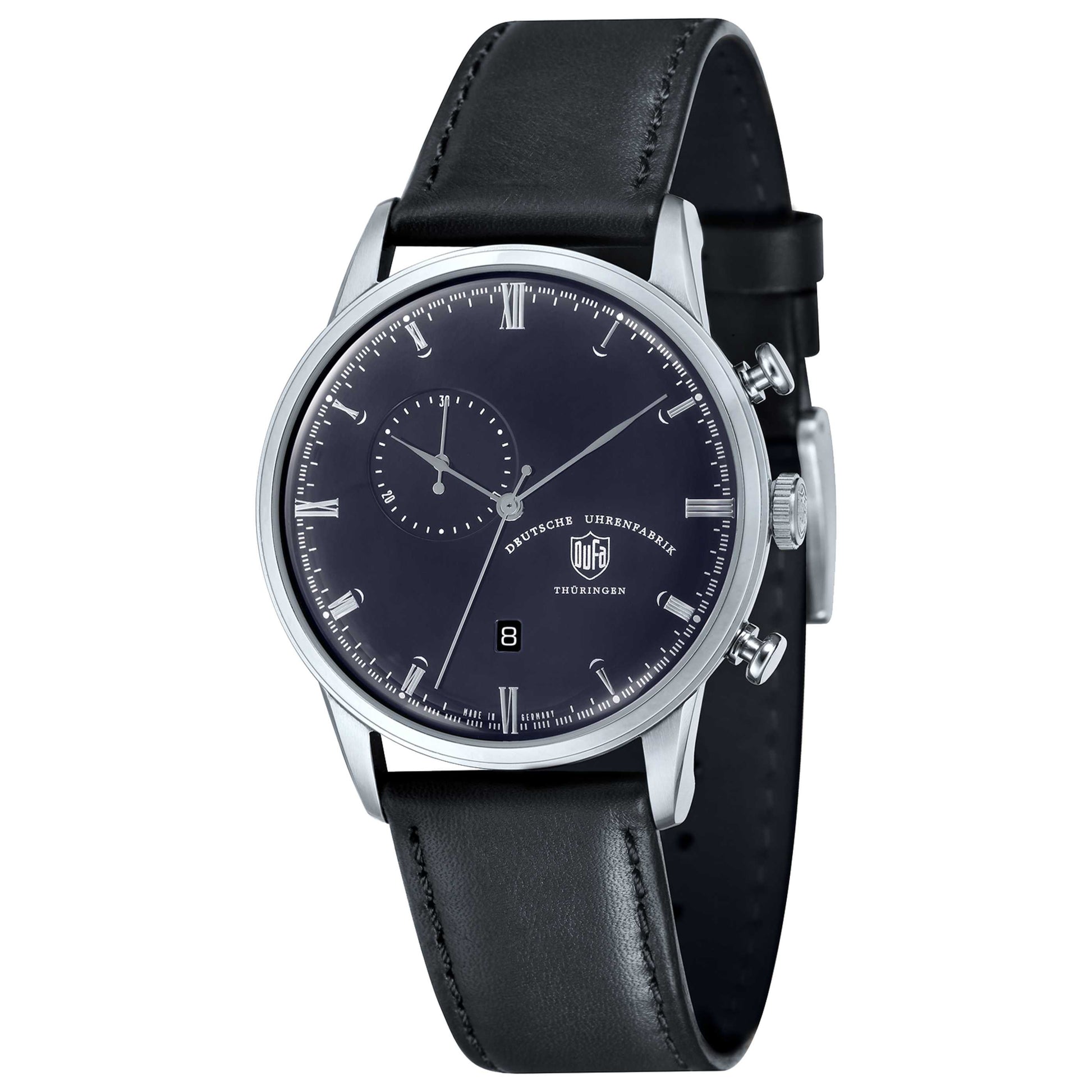 Front view of DuFa Weimar Men's Quartz Watch DF-9007-03