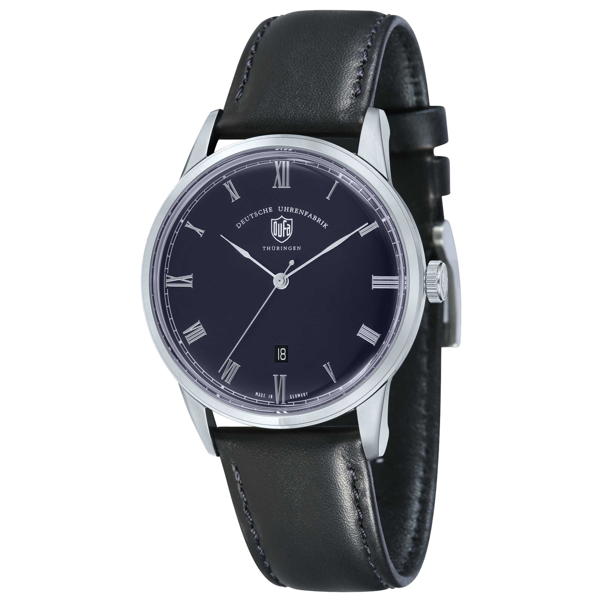 Front view of DuFa Weimar Men's Quartz Watch DF-9008-03