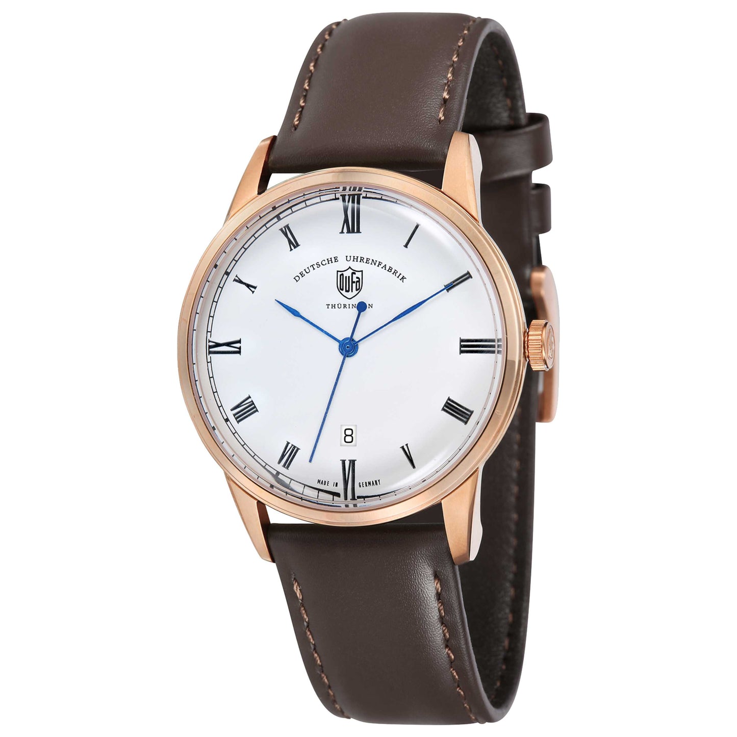 Front view of DuFa Weimar Men's Quartz Watch DF-9008-05