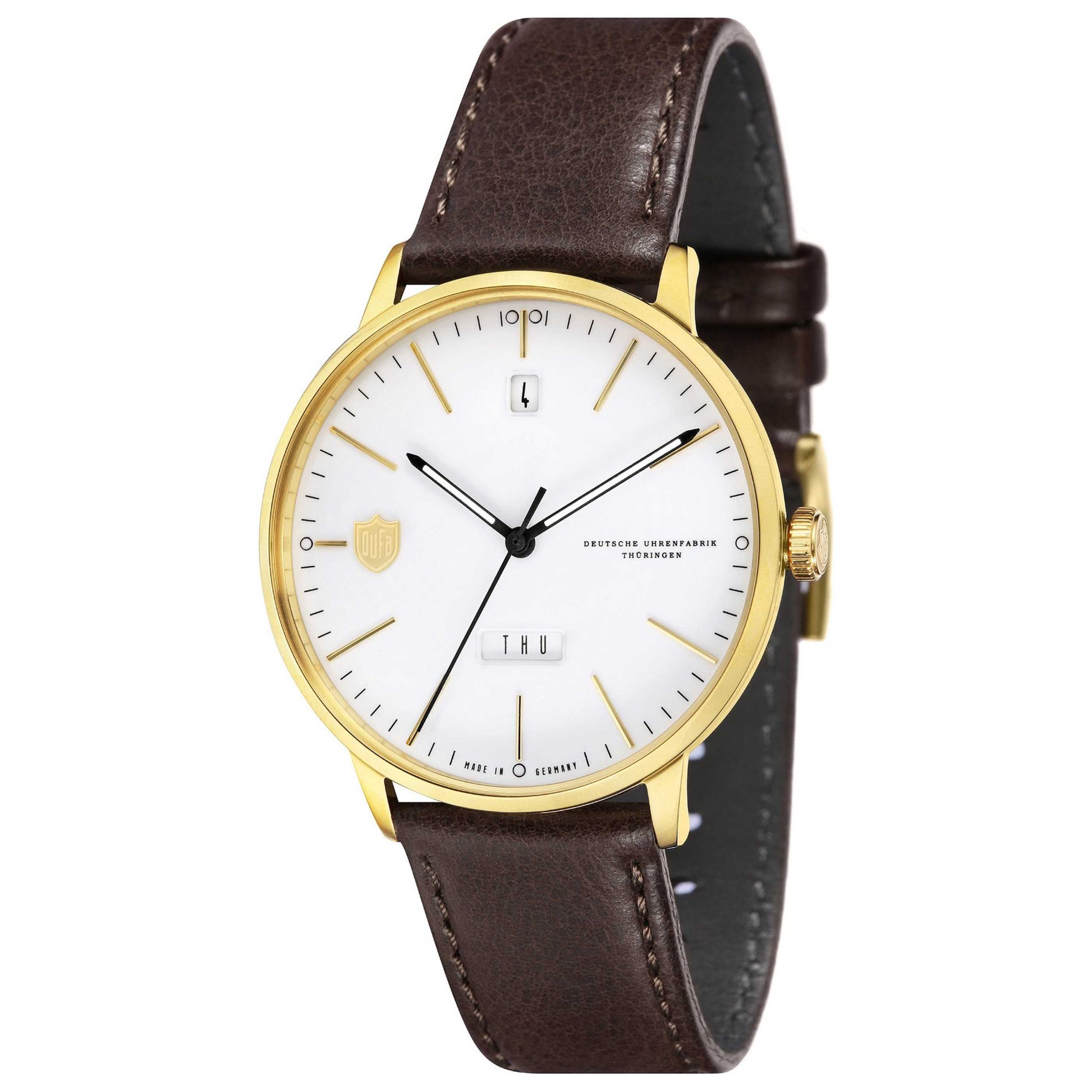 Front view of DuFa Hannes Men's Quartz Watch DF-9018-02