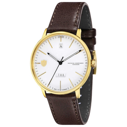 Front view of DuFa Hannes Men's Quartz Watch DF-9018-02