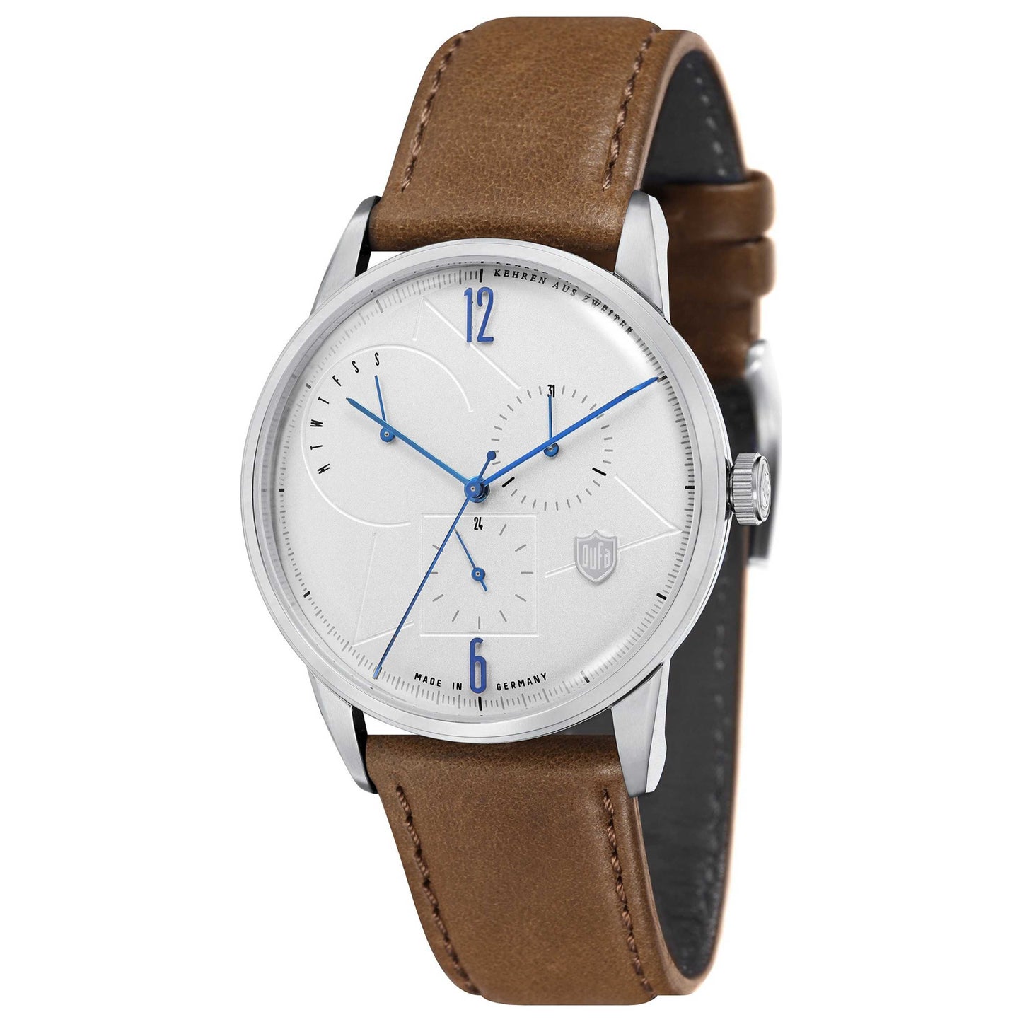 Front view of DuFa Weimar Men's Quartz Watch DF-9019-04
