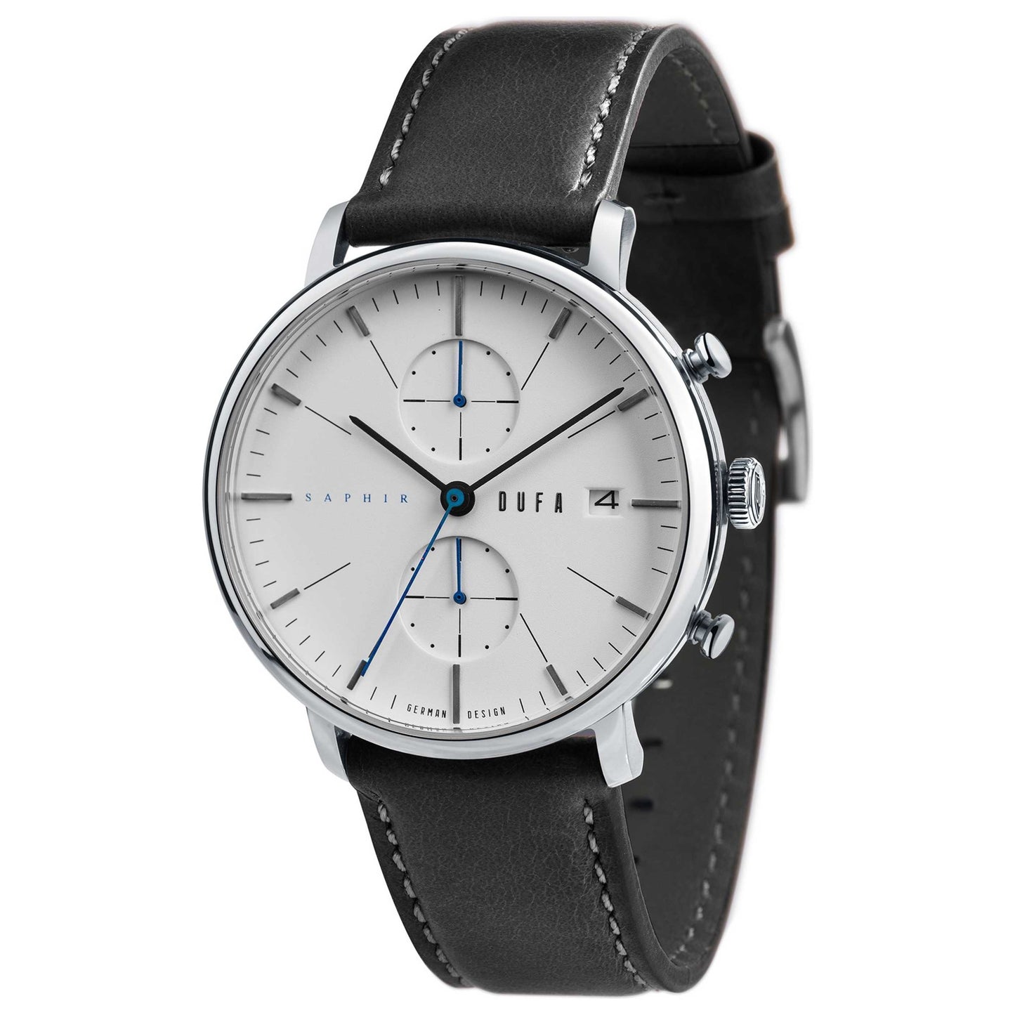 Front view of DuFa Saphir Men's Quartz Watch DF-9027-01