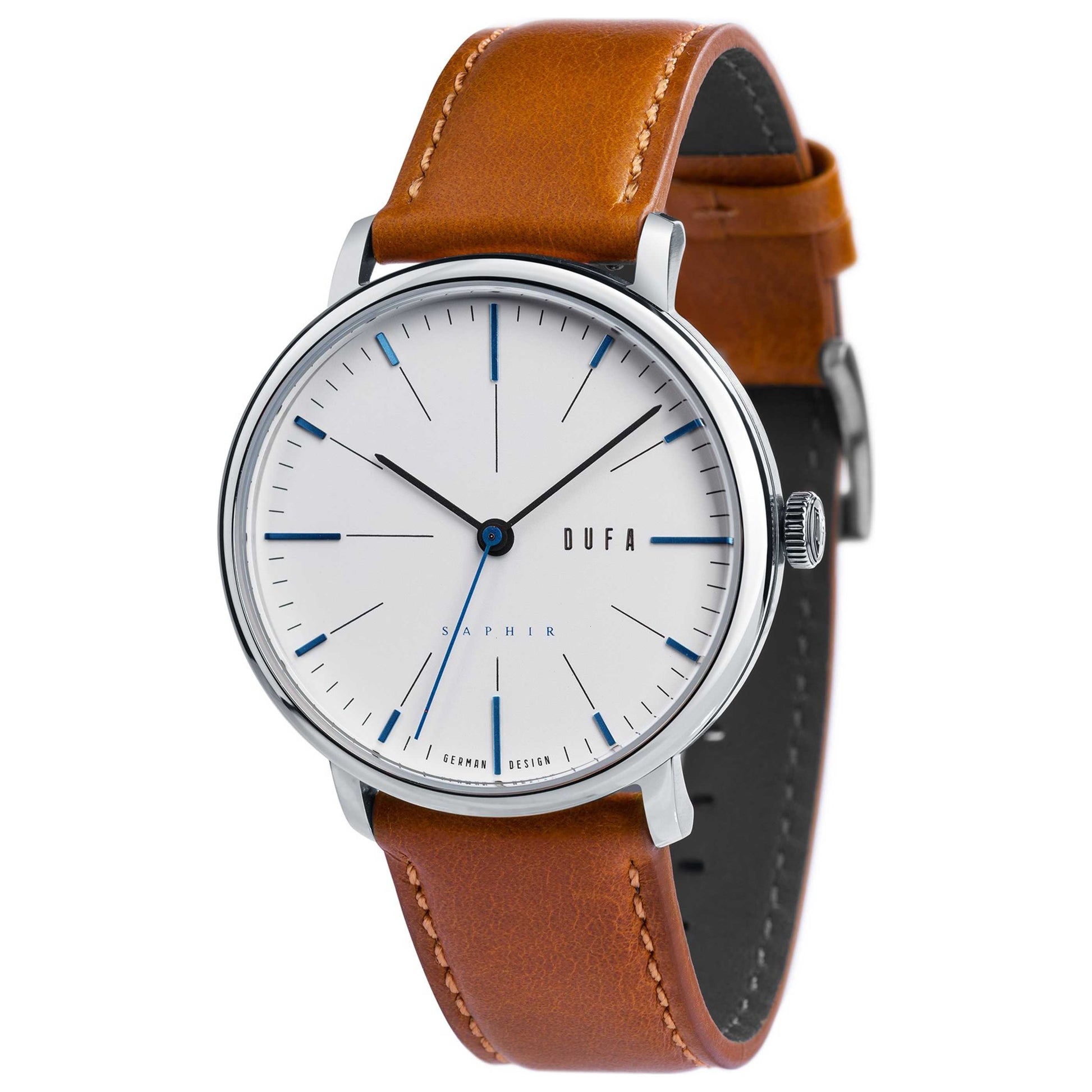 Front view of DuFa Saphir Men's Quartz Watch DF-9029-04