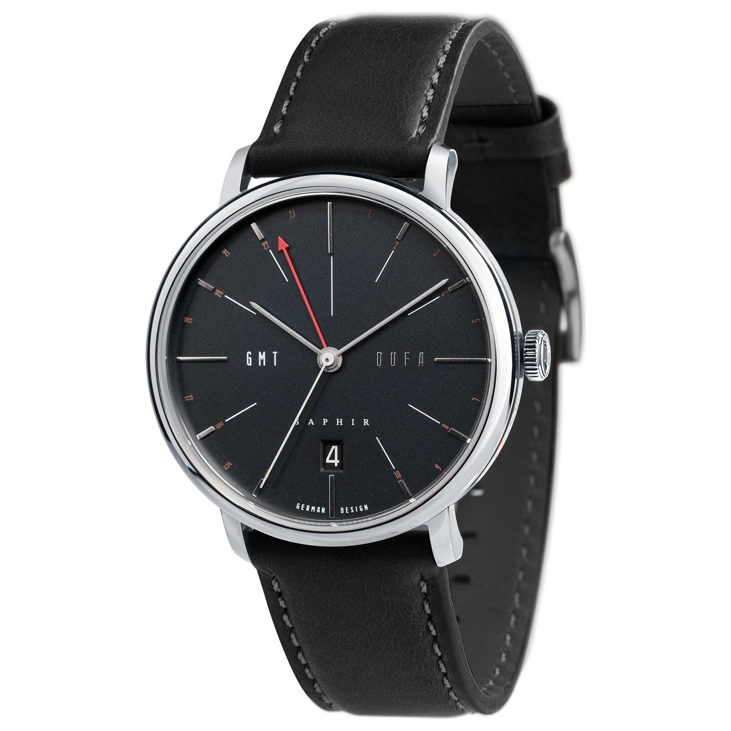 Front view of DuFa Saphir Men's Quartz Watch DF-9030-02