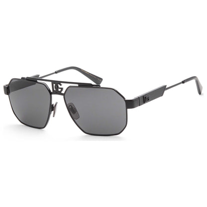 Front view of Dolce & Gabbana Fashion Men's Sunglasses DG2294-01-87-59