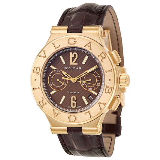 Front view of Bulgari Diagono Men's Automatic Watch DG40C11GLDCH