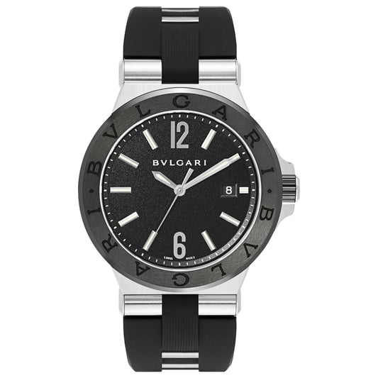 Front view of Bulgari Diagono Men's Automatic Watch DG42BSCVD