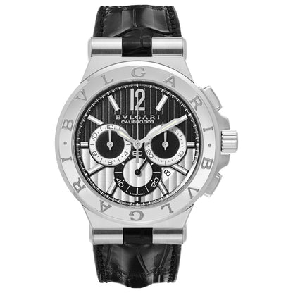 Front view of Bulgari Diagono Men's Automatic Watch DG42BSLDCH