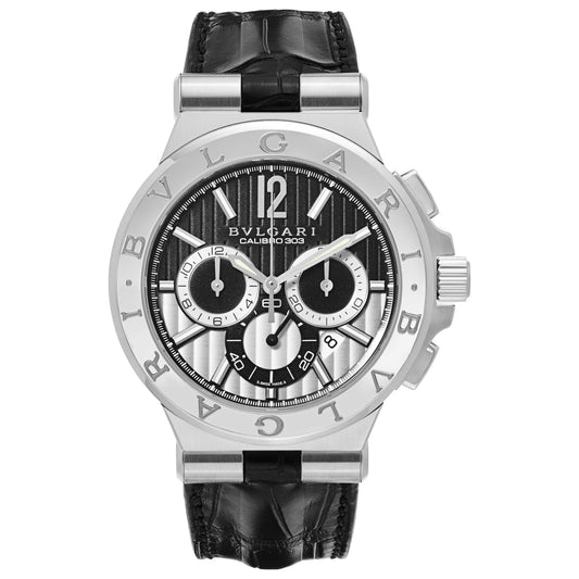 Front view of Bulgari Diagono Men's Automatic Watch DG42BSLDCH