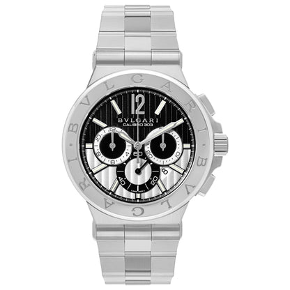 Front view of Bulgari Diagono Men's Automatic Watch DG42BSSDCH