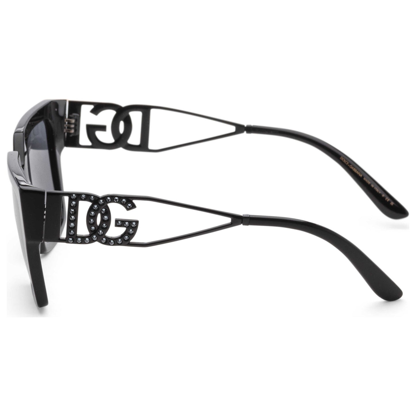 Left view of Dolce & Gabbana Fashion Women's Sunglasses DG4446B-501-6G-53