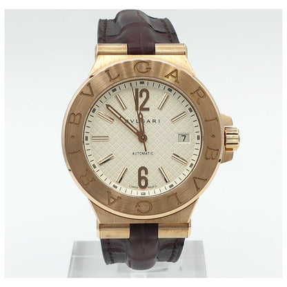 Front view of Bulgari Diagono Men's Automatic Watch DGP40C6GLD-SD