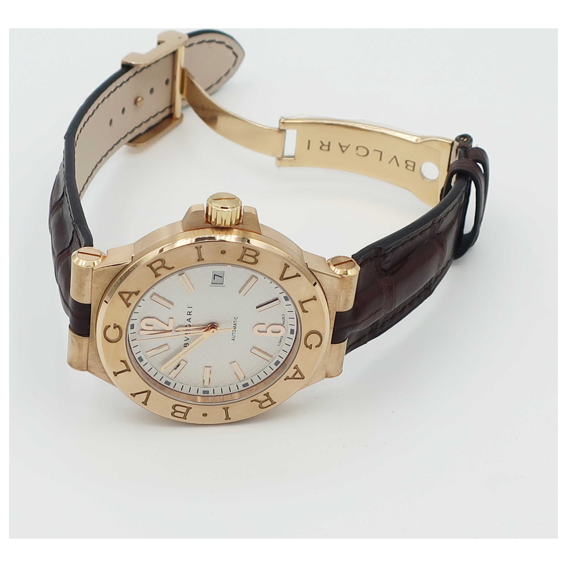 Bulgari Diagono Men's Automatic Watch DGP40C6GLD-SD - Image #8