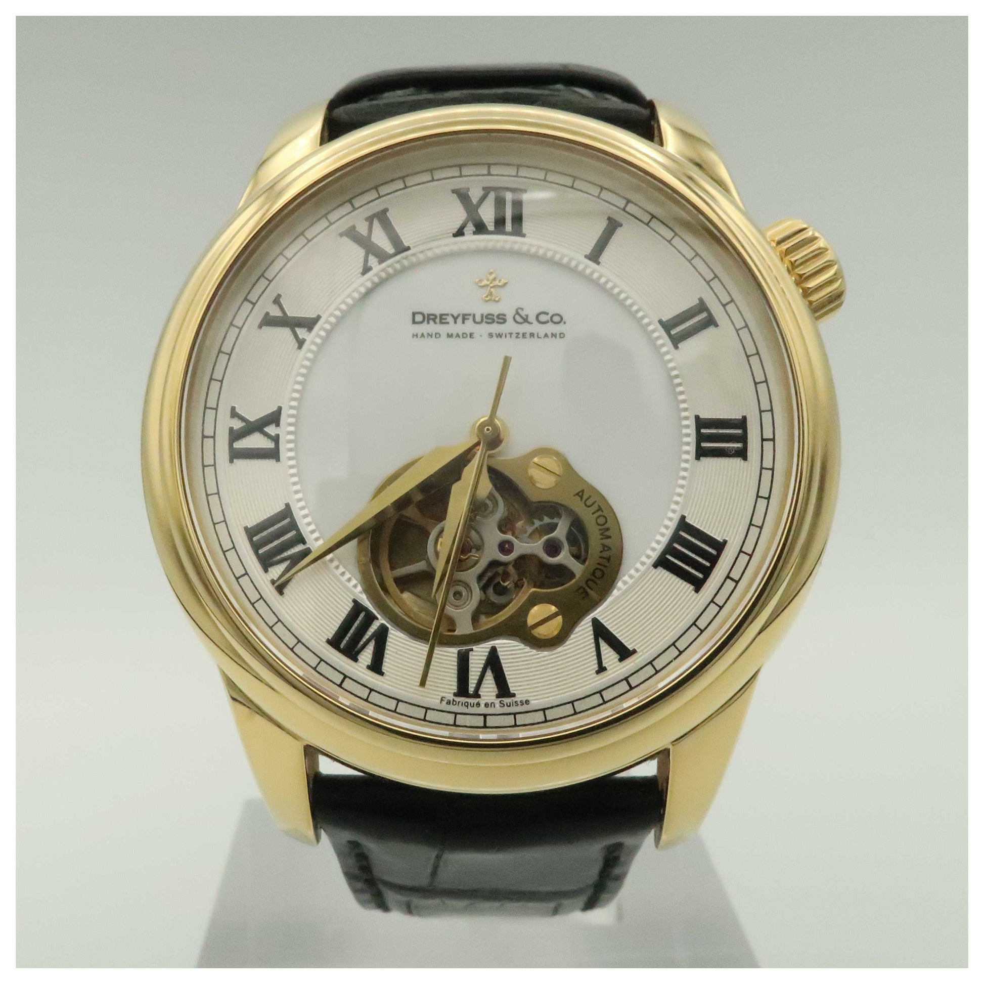 Front view of Dreyfuss 1925 Men's Automatic Watch DGS00092-01-PO2