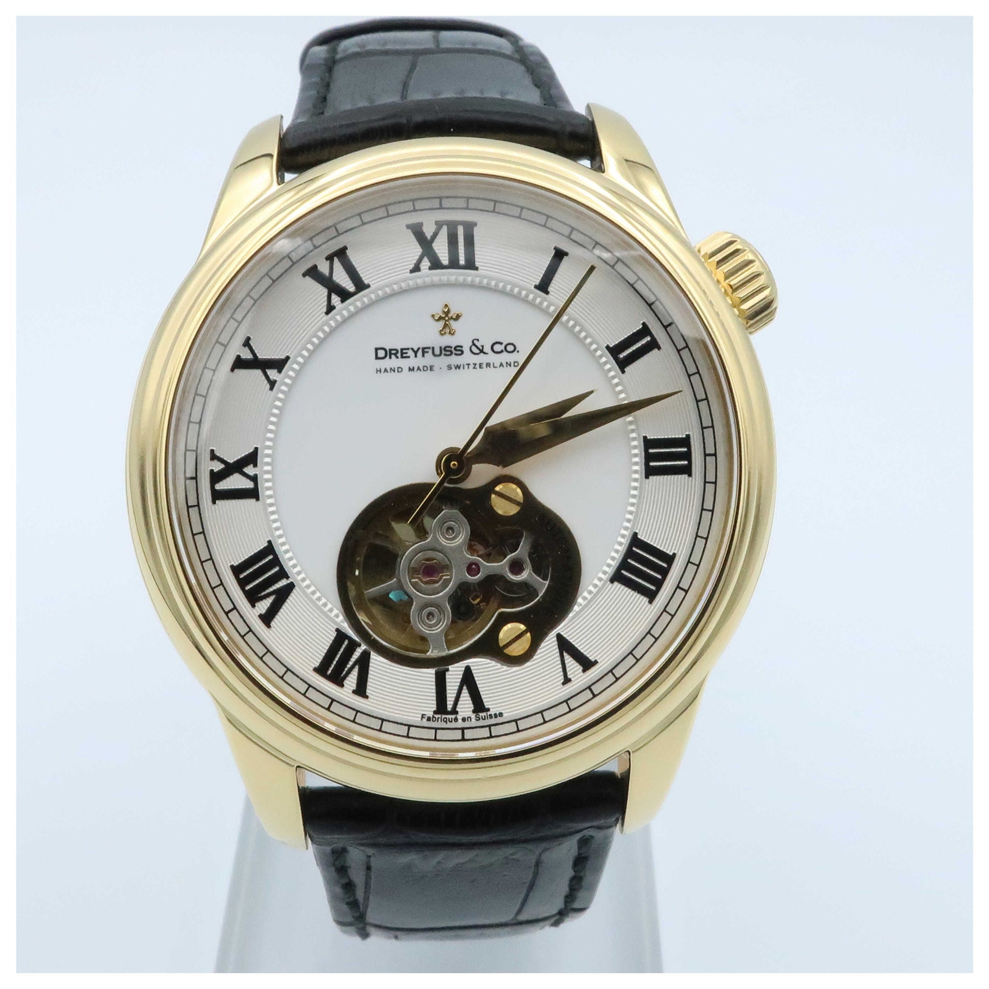 Front view of Dreyfuss 1925 Men's Automatic Watch DGS00092-01-SD0