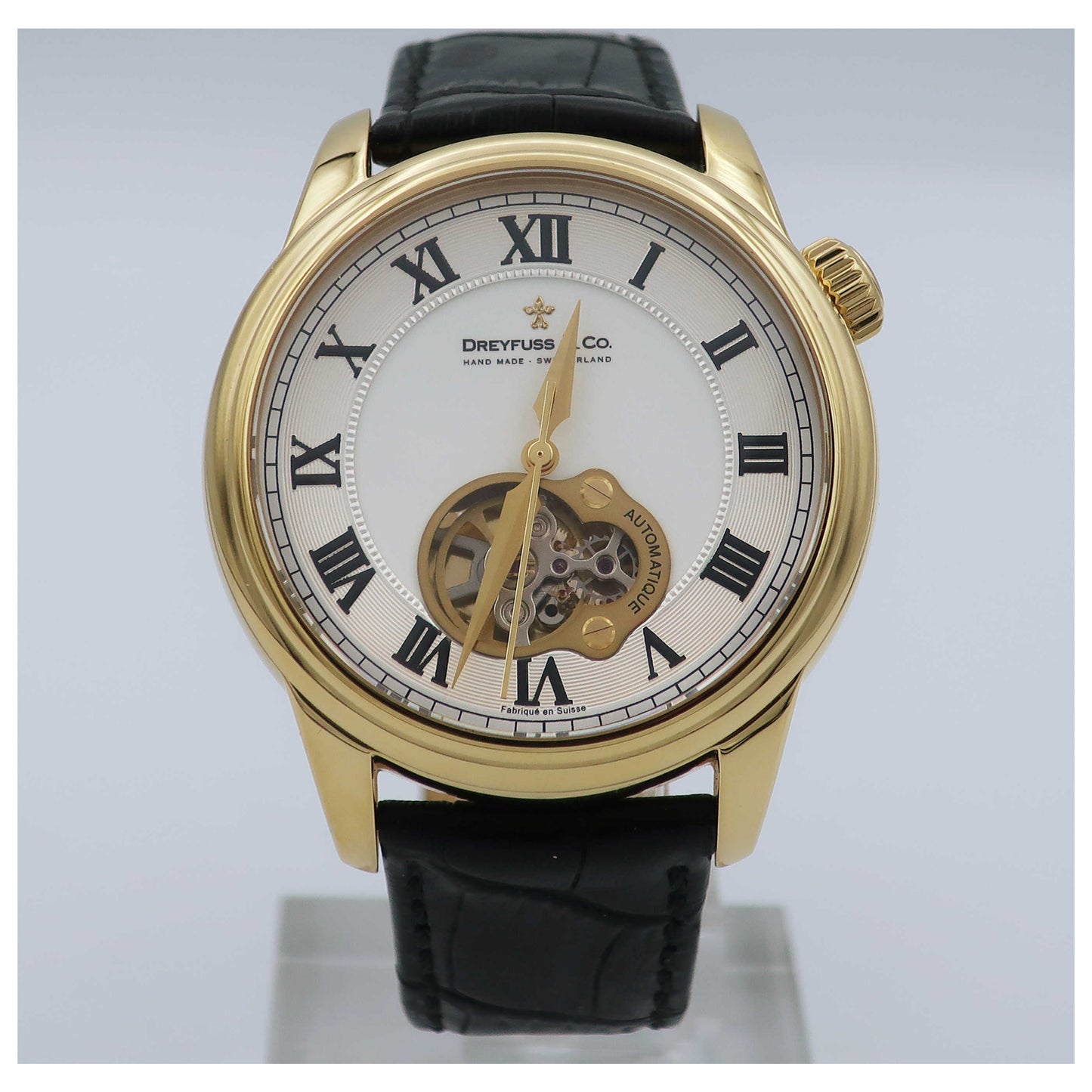 Front view of Dreyfuss 1925 Men's Automatic Watch DGS00092-01-SDV0