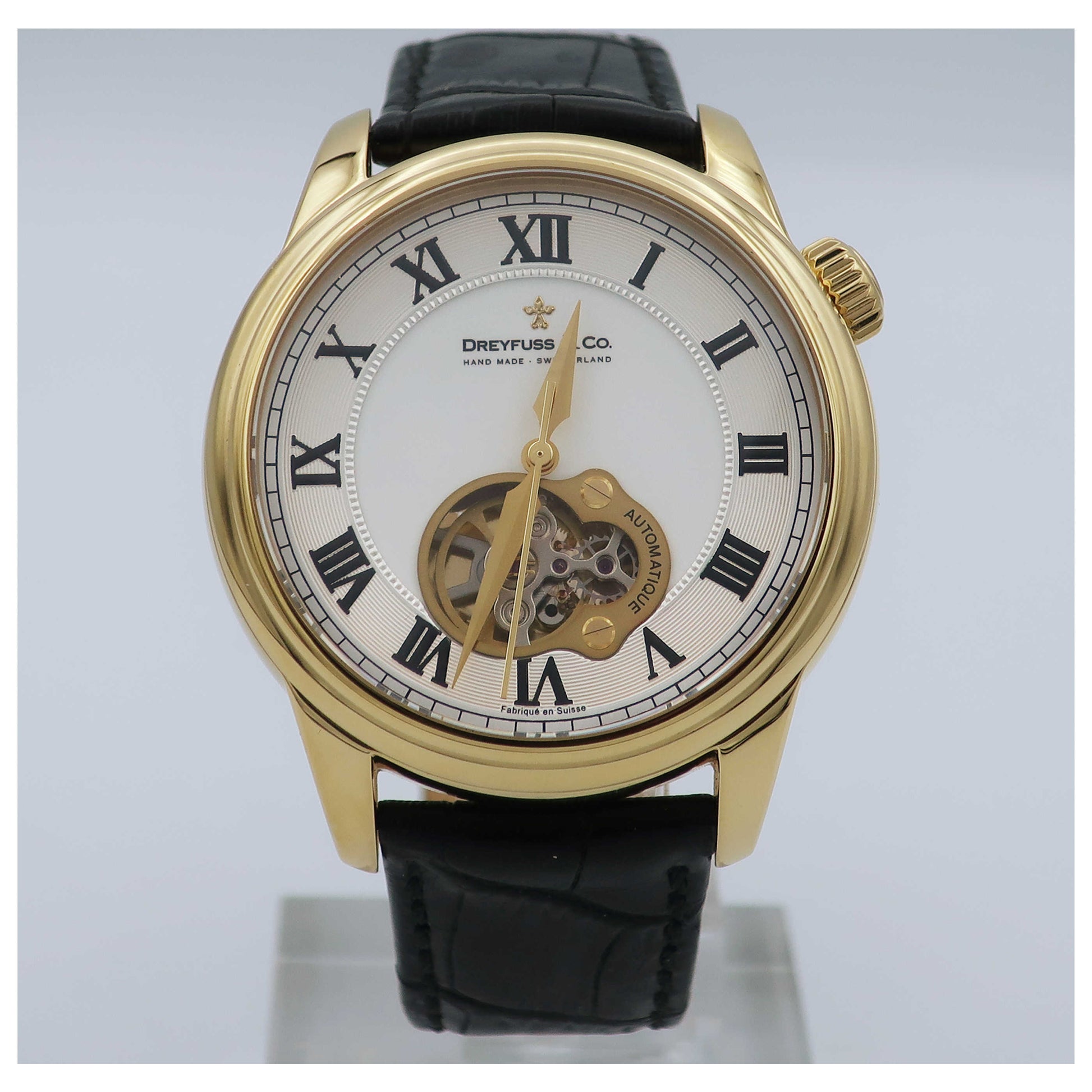Front view of Dreyfuss 1925 Men's Automatic Watch DGS00092-01-SDV0