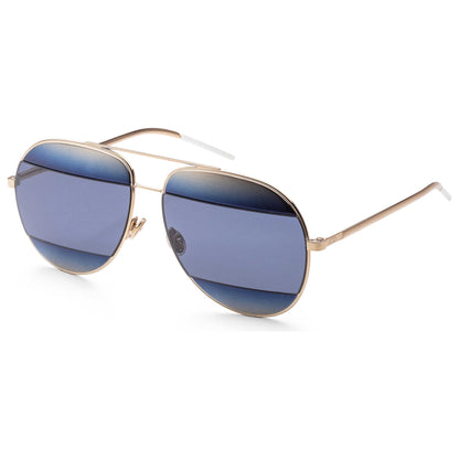 Front view of Christian Dior Split Women's Sunglasses DIOR-SPLIT1-SHBLUE-GD