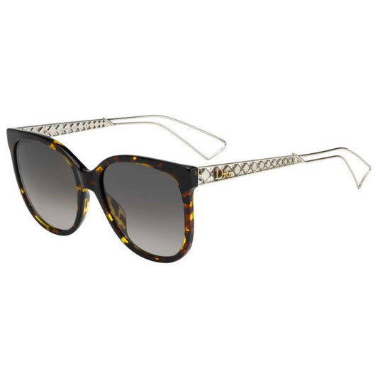 Front view of Christian Dior Diorama Women's Sunglasses DIORAMA3S-TGY-HA