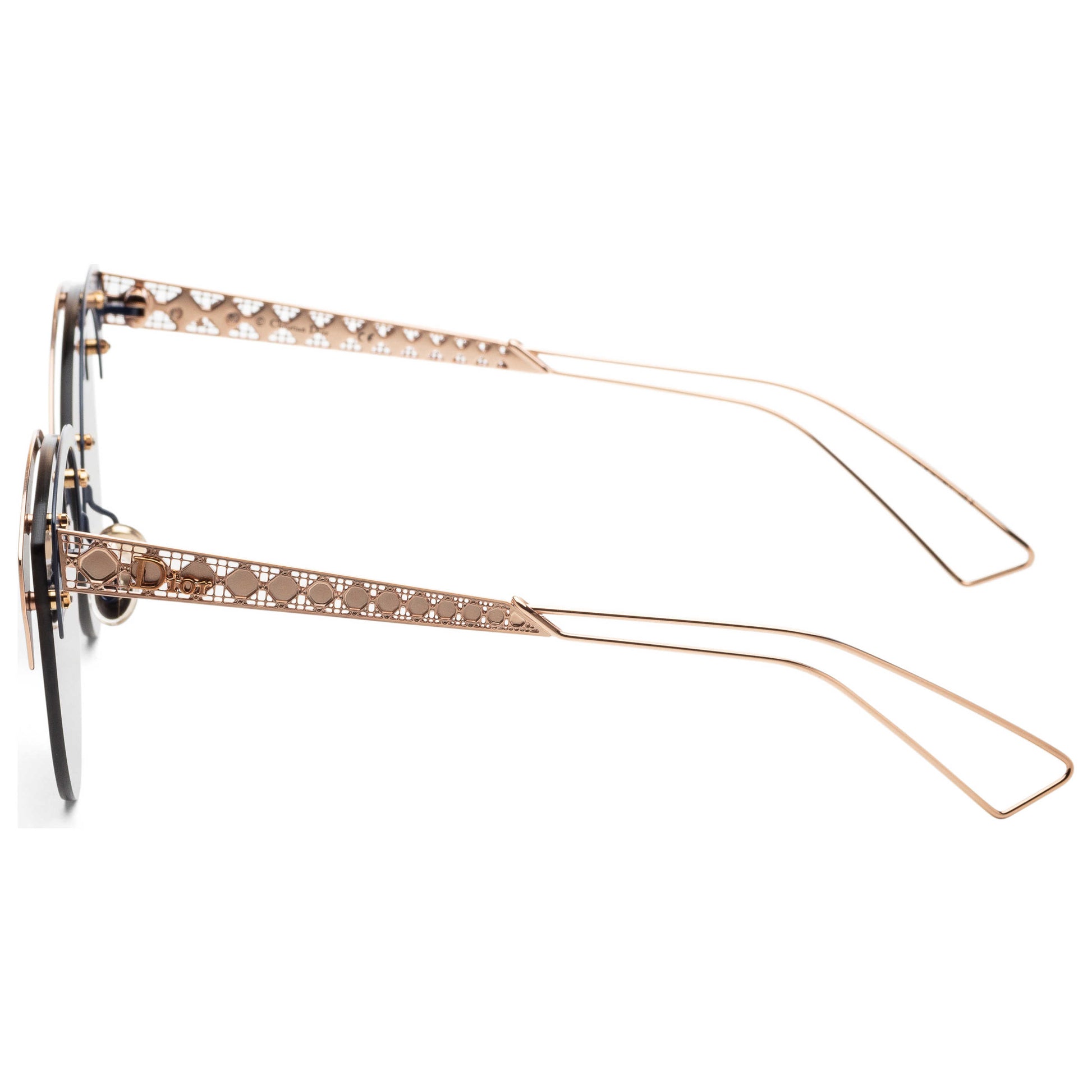 Left view of Christian Dior Diorama Club Women's Sunglasses DIORAMACLUB-02BN-55