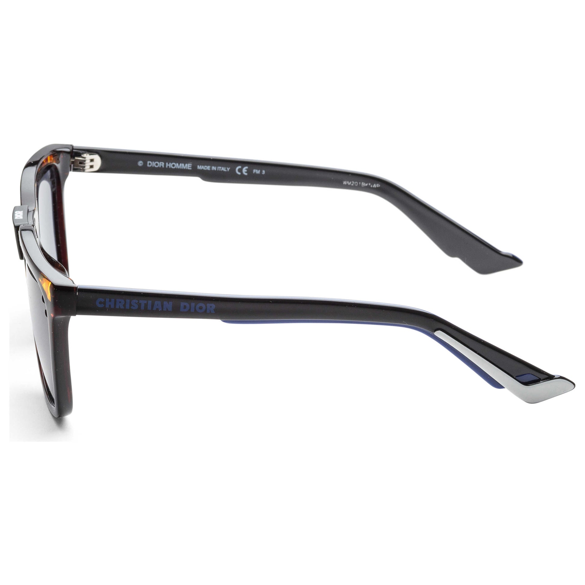 Left view of Christian Dior Homme Black Tie Men's Sunglasses DIORB241S-0EPZ-KU