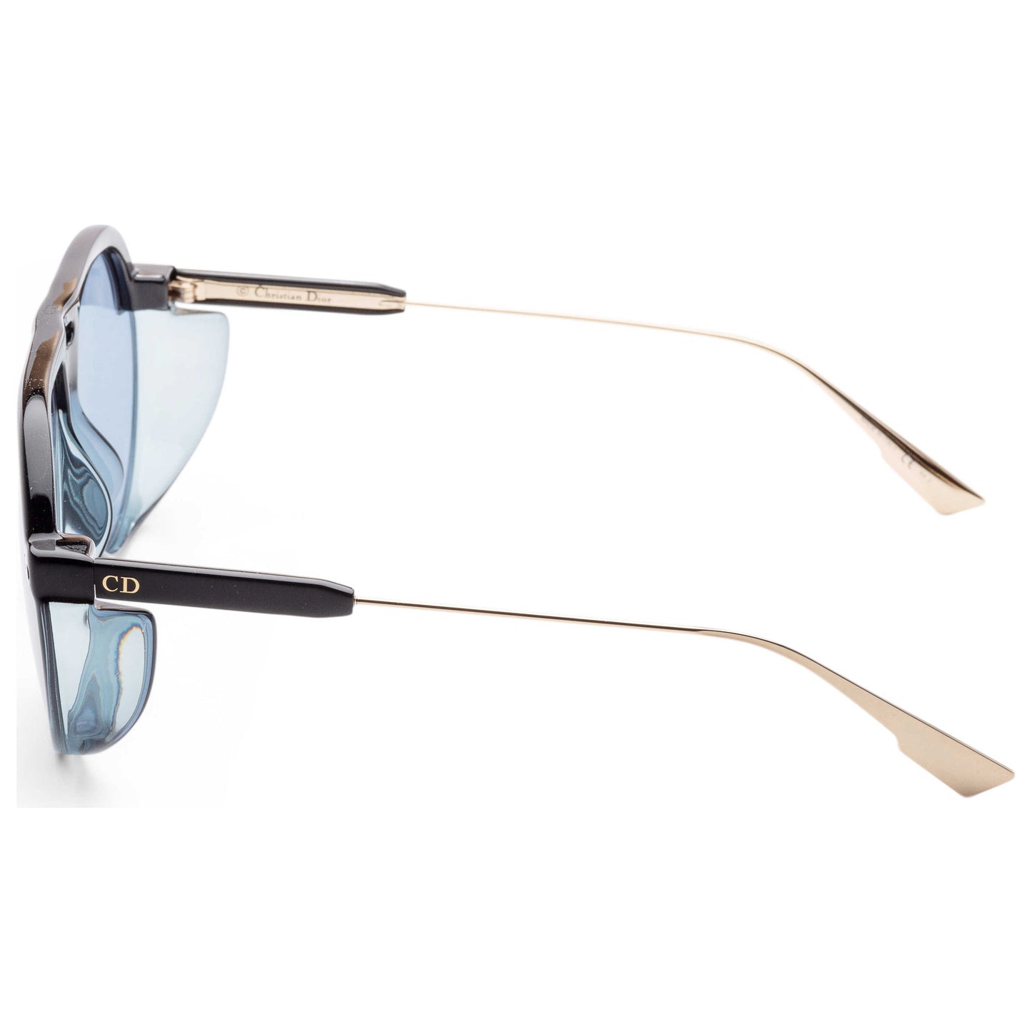 Left view of Christian Dior Homme Black Tie Men's Sunglasses DIORCLUB3-D51