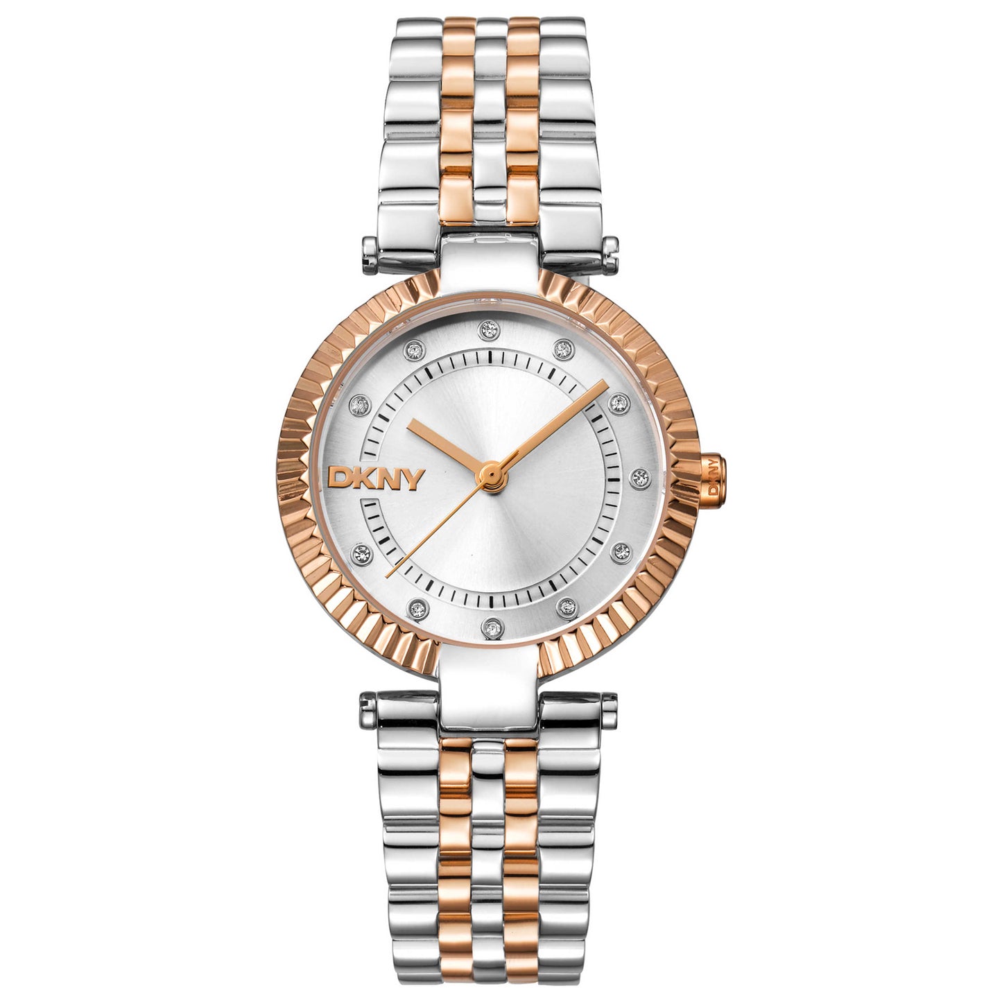 Front view of DKNY Essential Glitz Women's Quartz Watch DK1L042M0085