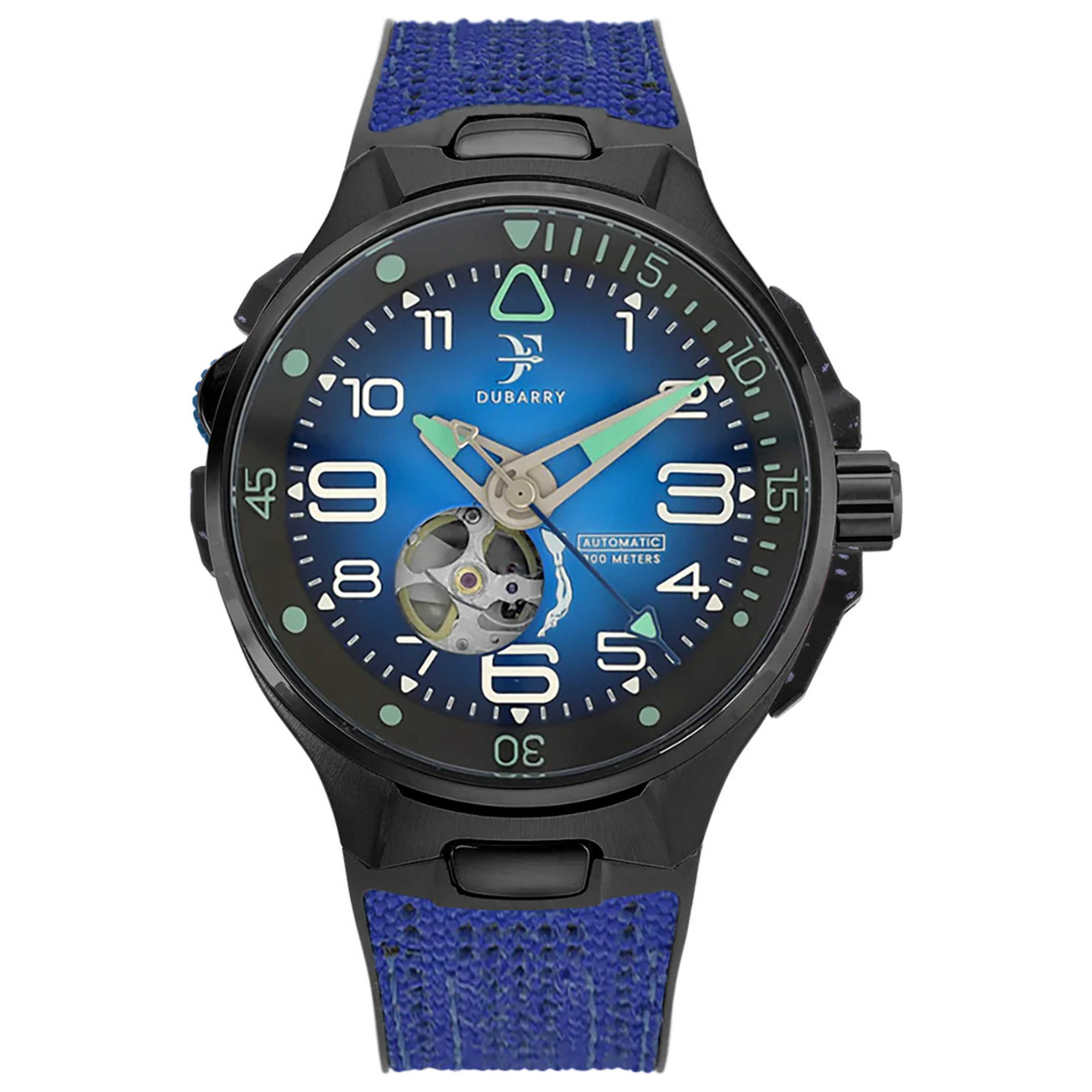 Front view of Franck Dubarry Deep Ocean Men's Automatic Watch DO-04BLU