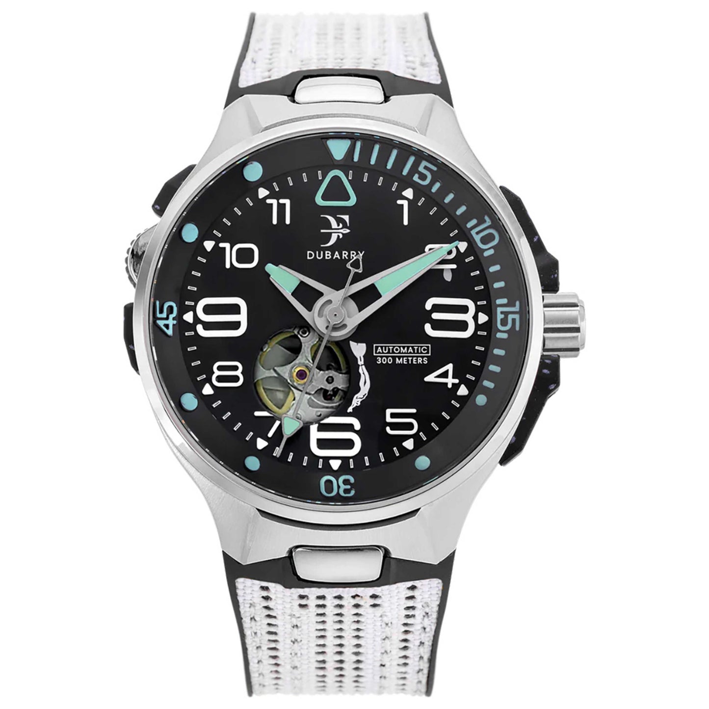 Front view of Franck Dubarry Deep Ocean Men's Automatic Watch DO-07GRYWHT