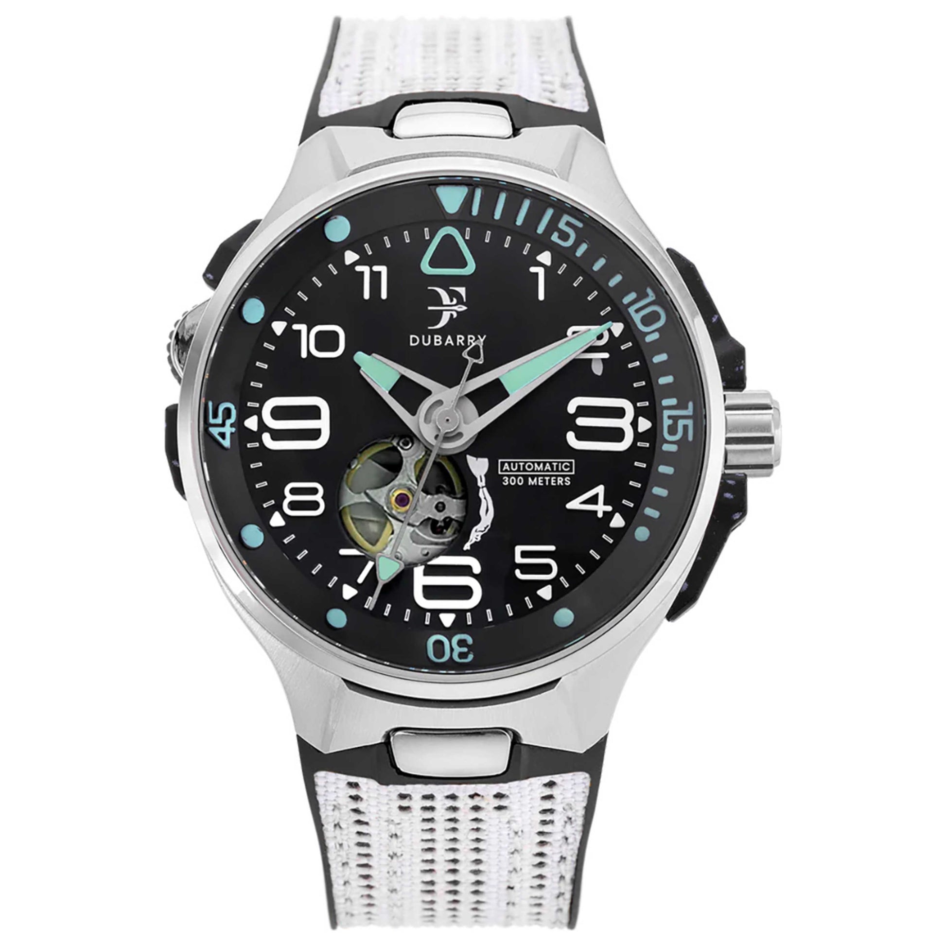 Front view of Franck Dubarry Deep Ocean Men's Automatic Watch DO-07GRYWHT