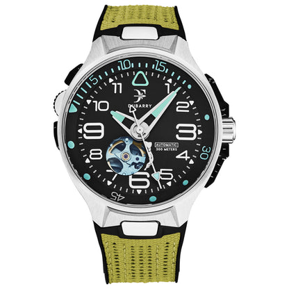 Front view of Franck Dubarry Deep Ocean Men's Automatic Watch DO-09GRNBLK
