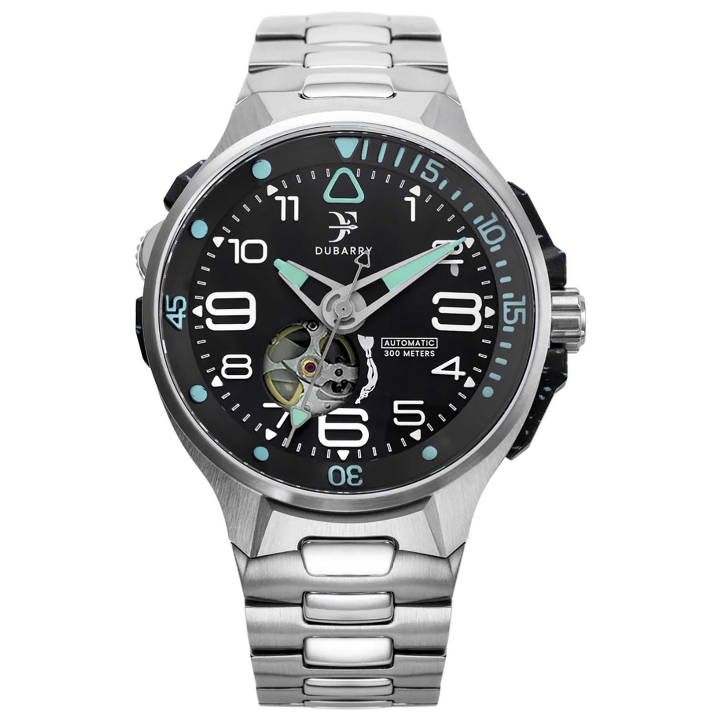 Front view of Franck Dubarry Deep Ocean Men's Automatic Watch DO-10BLKSS