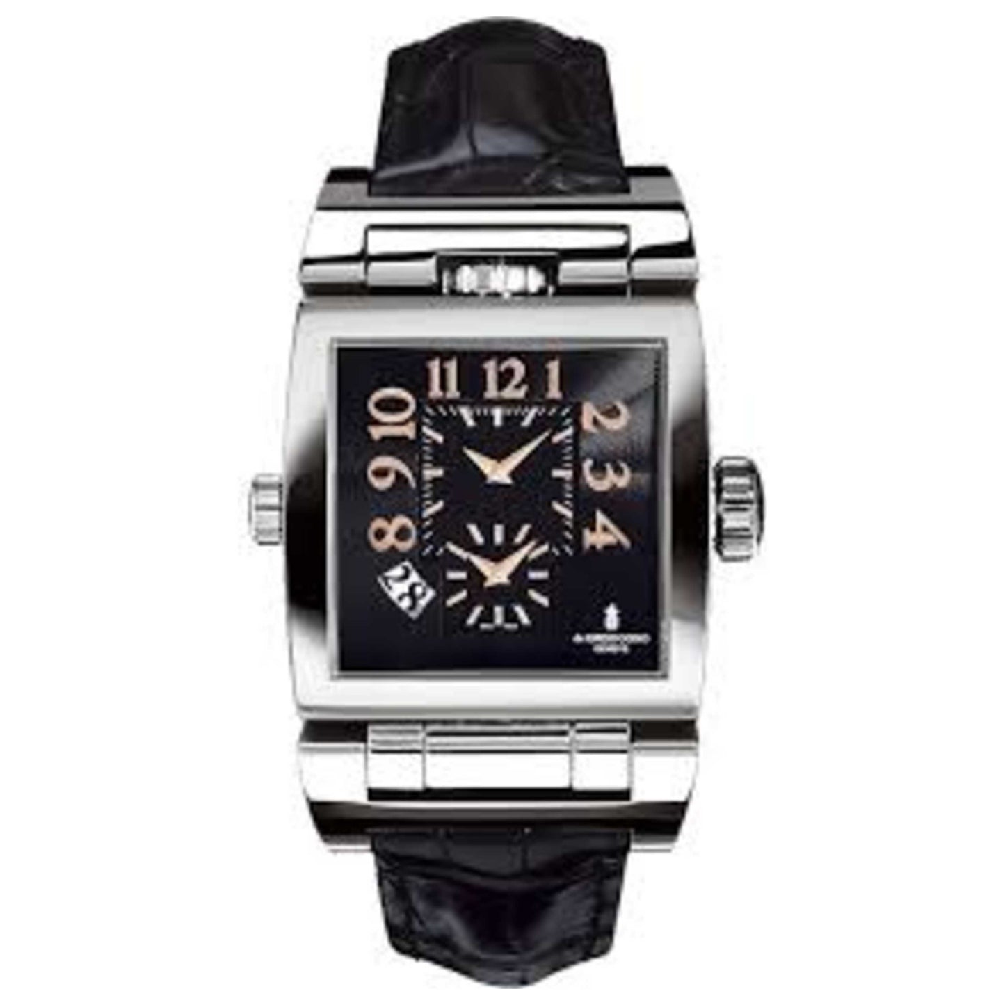 Front view of De Grisogono Doppio Men's Automatic Watch DOPPIO-TRE-N01-A