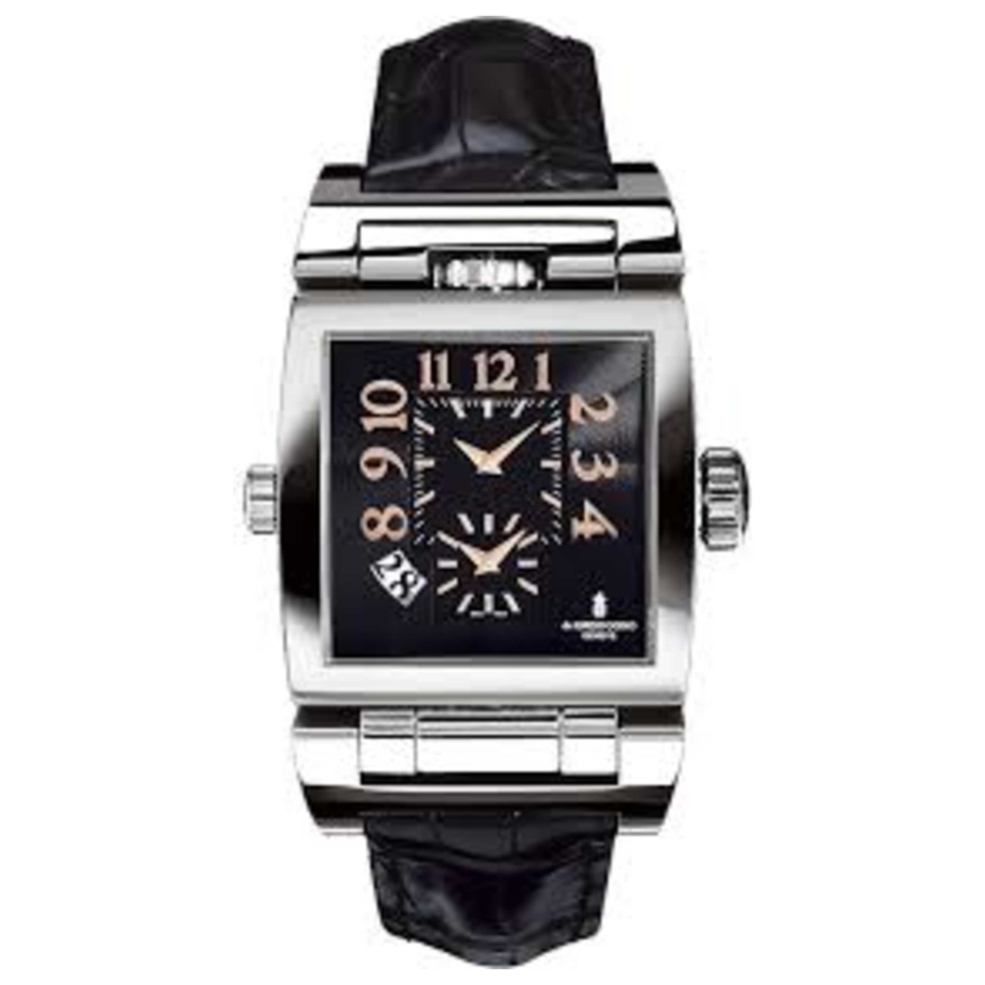 Front view of De Grisogono Doppio Men's Automatic Watch DOPPIO-TRE-N01-A
