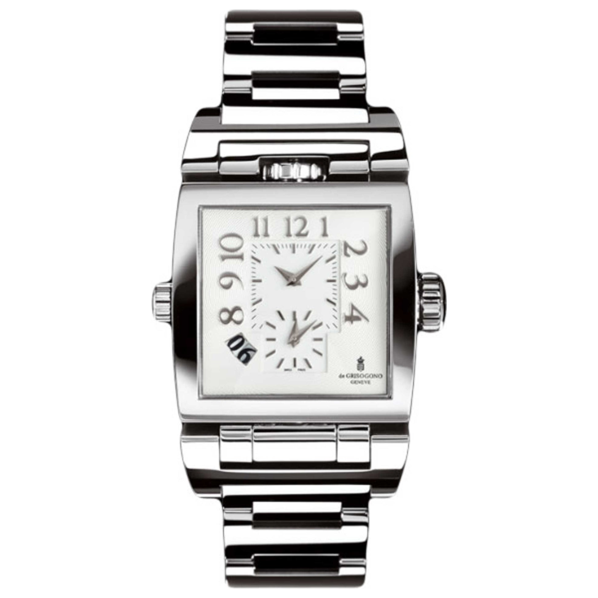 Front view of De Grisogono Doppio Men's Automatic Watch DOPPIO-TRE-N02-B