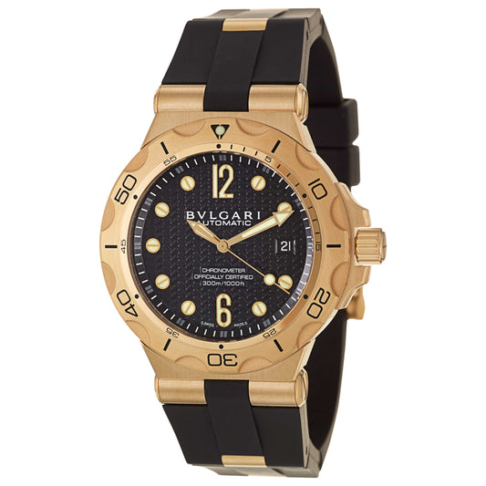 Front view of Bulgari Diagono Professional Men's Automatic Watch DP42BGVDSD