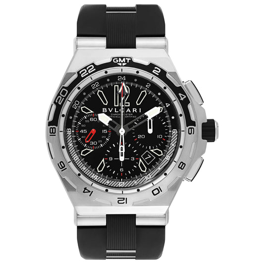 Front view of Bulgari Diagono Men's Automatic Watch DP45BSTVDCH-GMT