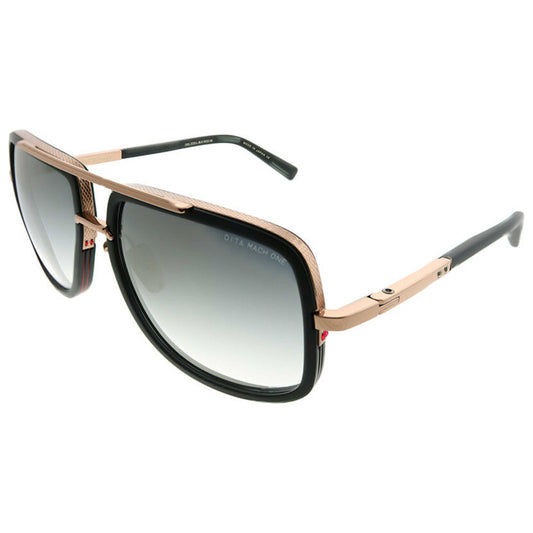 Front view of Dita Mach-One Unisex Sunglasses DRX-2030-L-BLK-RGD-59