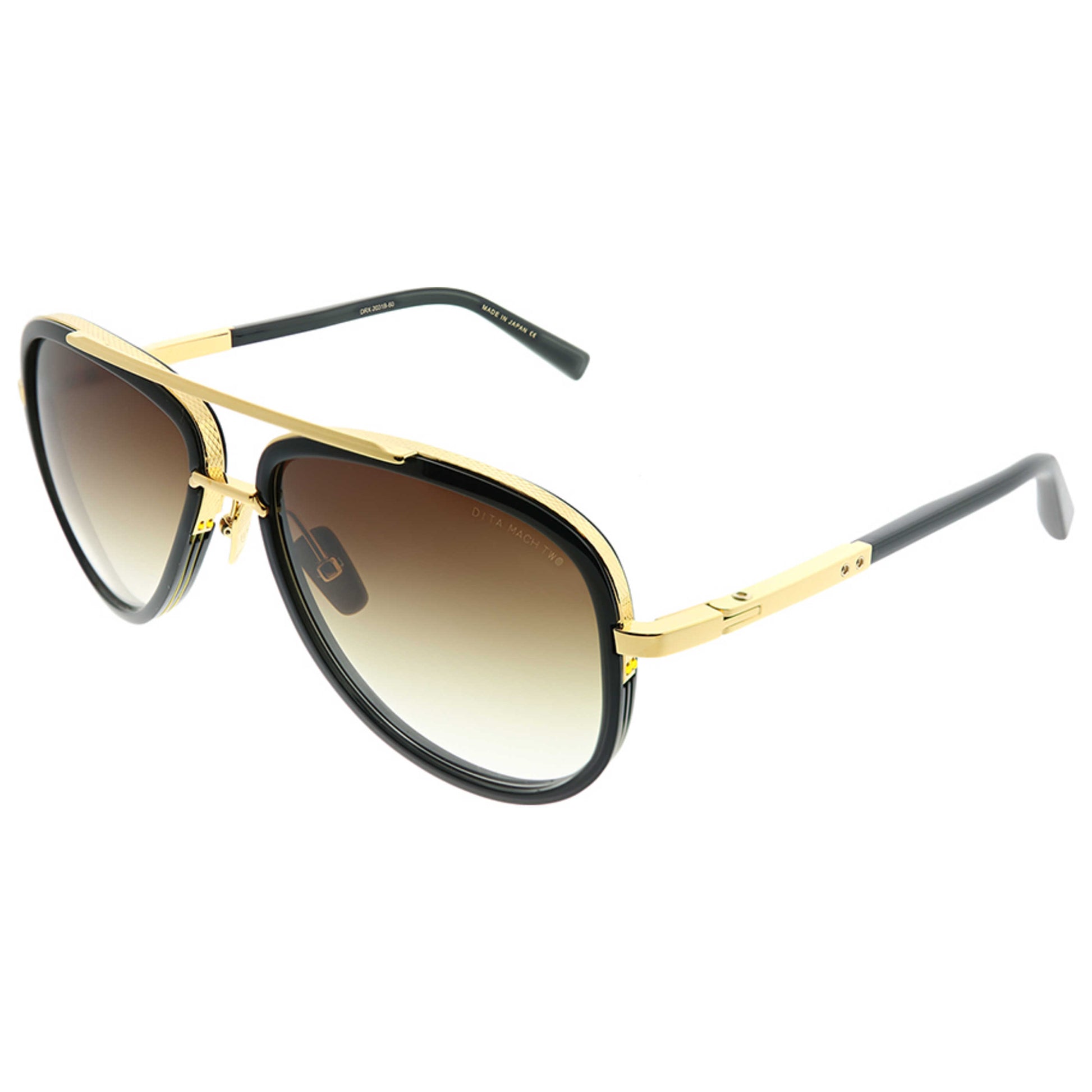 Front view of Dita Mach-Two Unisex Sunglasses DRX-2031B-60