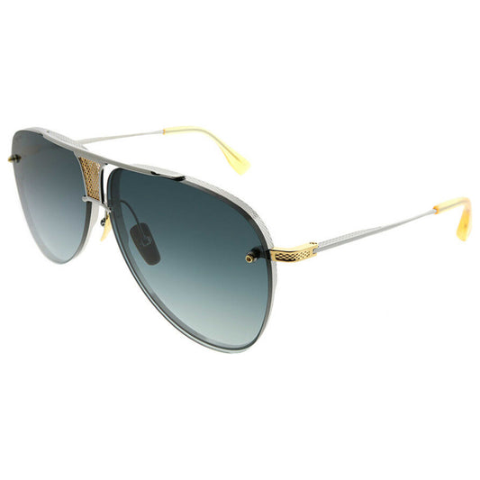 Front view of Dita Decade Two Unisex Sunglasses DRX-2082-A-SLV-GLD-62