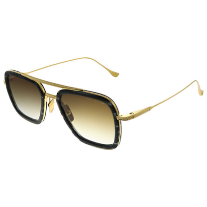 Front view of Dita Flight Unisex Sunglasses DT-7806-F-BLK-GLD-52