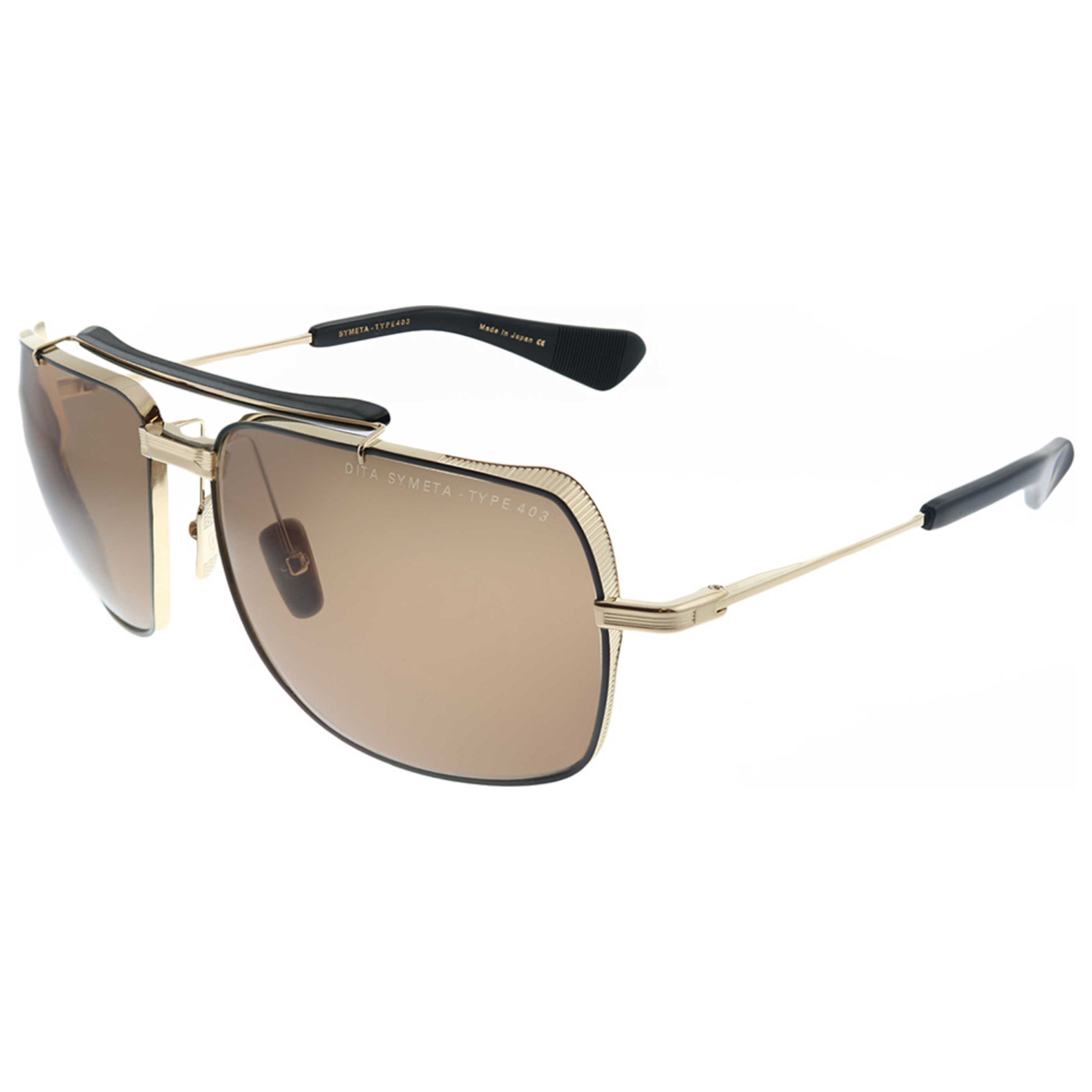 Front view of Dita Symeta Unisex Sunglasses DT-DTS126-62-02