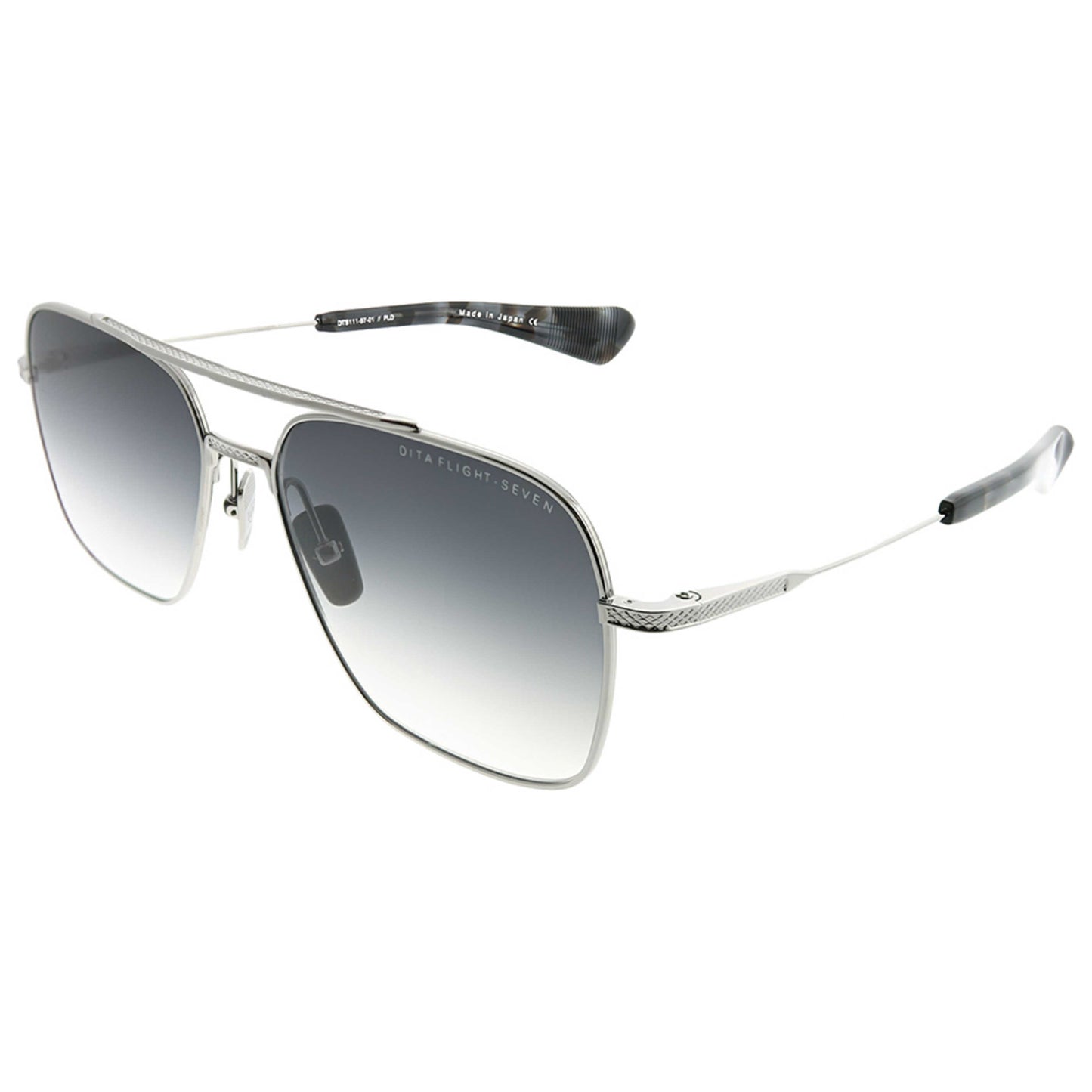 Front view of Dita Flight Seven Unisex Sunglasses DTS111-57-01